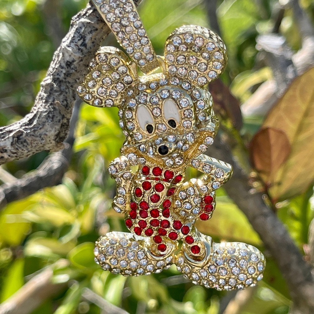 14K Gold Plated Minnie Pendant - Picture 11 of 14